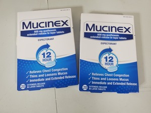 2 New Boxes of Mucinex