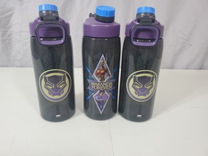 3 New Zak Marvel Water Bottles