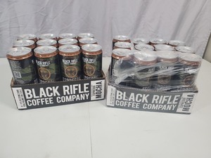 2 New Cases of 12 Cans Black Rifle Coffee Espresso Mocha