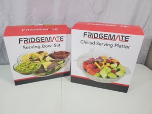 2 New Fridgemate Acrylic Serving Sets
