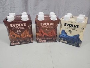 3 New Cases of Evolve Plant Based Protein Shakes