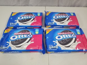 4 New Family Size Packages of Double Stuff Oreos