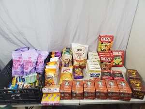 Large Assortment of KCups and Snacks