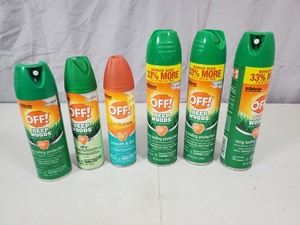 6 New Cans of Bug Spray
