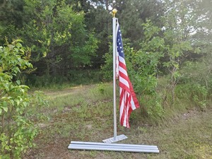 20 Ft Aluminum Flag Pole with Flag
