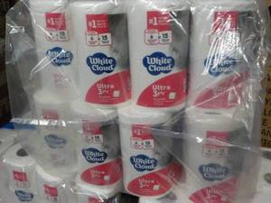 lot 110 image: 48 Rolls White Cloud Ultra 3 Ply To...