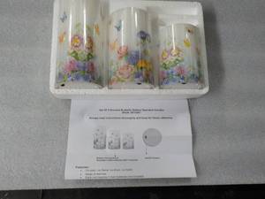 lot 120 image: Set of 3 Scented Butterfly Battery ...