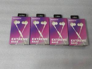 lot 150 image: 4 Magnavox Extreme Bass Earbuds wit...