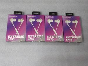 lot 151 image: 4 Magnavox Extreme Bass Earbuds wit...