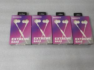 lot 152 image: 4 Magnavox Extreme Bass Earbuds wit...