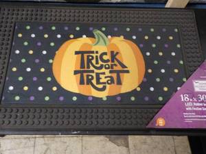 lot 185 image: Trick or Treat 18 x 30 LED Rubber ...