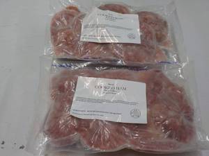 lot 196 image: 10 lb. Frozen Sliced Cooked Ham...