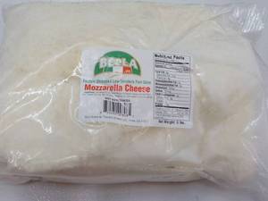lot 200 image: 5 lb. Bag Frozen Bella Mozzarella C...