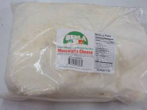 lot 204 image: 5 lb. Bag Frozen Bella Mozzarella C...
