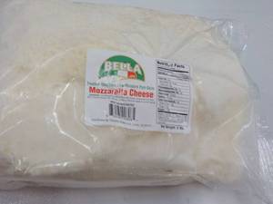 lot 205 image: 5 lb. Bag Frozen Bella Mozzarella C...