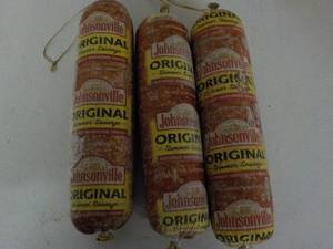 lot 241 image: 3 Johnsonville Original Sausages...