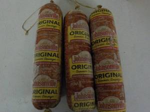 lot 242 image: 3 Johnsonville Original Sausages...