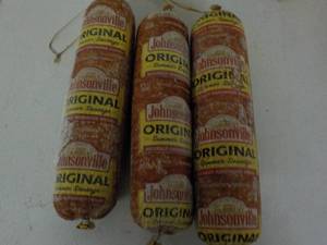 lot 243 image: 3 Johnsonville Original Sausages...