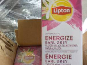lot 250 image: 6 Pack Lipton Energize Earl Grey Bl...