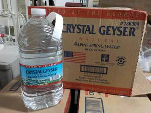 lot 263 image: 2 Cases 12 Gallon Jugs Crystal Geye...