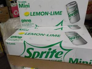lot 282 image: 3 - 10 Cans Each Sprite Mini Lemon ...
