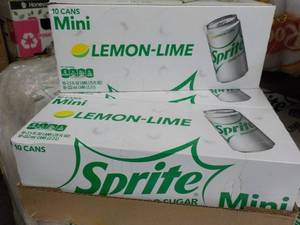 lot 283 image: 3 - 10 Cans Each Sprite Mini Lemon ...