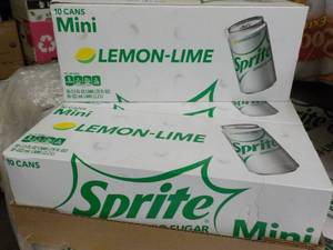 lot 284 image: 3 - 10 Cans Each Sprite Mini Lemon ...