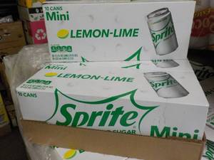 lot 287 image: 3 - 10 Cans Each Sprite Mini Lemon ...