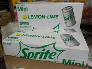 lot 288 image: 3 - 10 Cans Each Sprite Mini Lemon ...