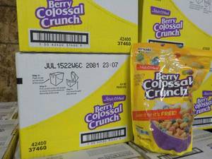 lot 290 image: 3 Boxes Malt O Meal Berry Colossal ...