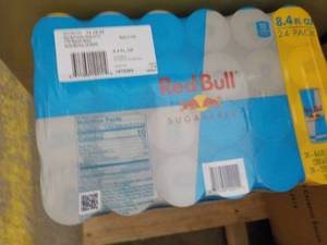 lot 298 image: 24 Pack Red Bull Sugar Free...