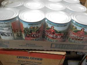 lot 334 image: 12 pack Contadina Petite Diced Toma...