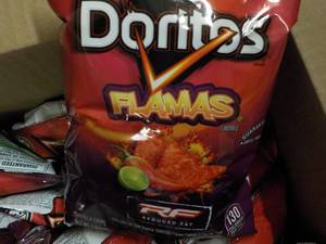 lot 345 image: Case of Doritos Flamas Tortilla Chi...