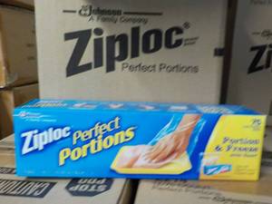 lot 360 image: Case of 12 Boxes Ziploc Perfect Por...