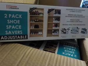 lot 365 image: Case of 12 - 2 pack Shoe Space Save...