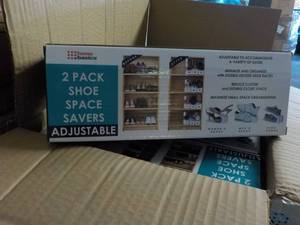 lot 367 image: Case of 12 - 2 pack Shoe Space Save...