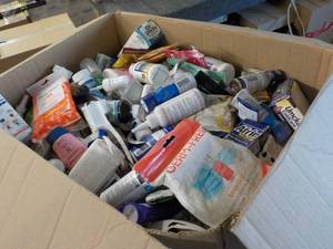 lot 3 image: Drug Store Products- large box...