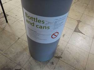 lot 86 image: Bottles and Cans Recycling Bin...