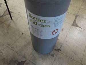lot 87 image: Bottles and Cans Recycling Bin...