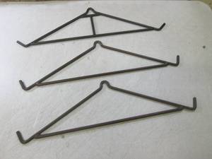 (H-1) Lot of 3 Steel Game Hangers...