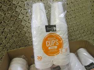 (A-4T) 7 Packs of 20 Foam Cups ...