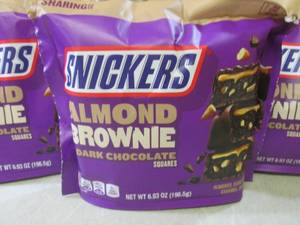 (B-3) 4 Bags Snickers Almond Browni...