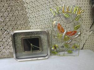 (EC1) Wall Clock and Hanging Welcom...