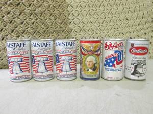 (BSB) 6 Vintage Steel Beer Cans...