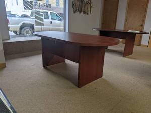 Large oval conference or banquet table