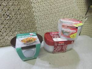 (CSB) Glass Serving Bowl and 2 Pack...