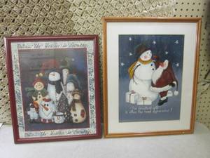 (C-3) Framed Christmas Wall Decor 1...