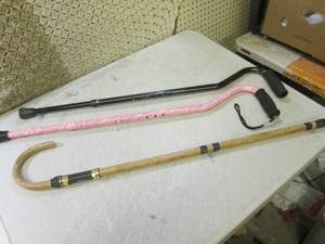 (H-1) 3 Canes 2 Metal Adjustable 1 ...