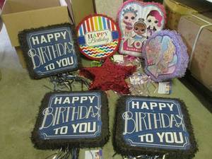 (EW5) Lot of 7 Assorted Pinatas...