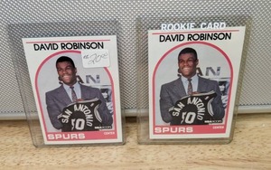 Set of (2) 1989 Hoops David Robinson Rookie Basketball Card San Antonio Spurs HOF NBA #138 X